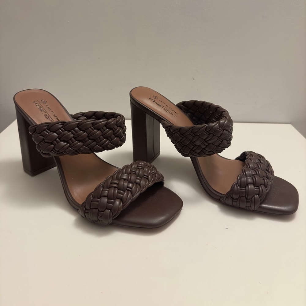 CALL IT SPRING Brown Sandal Heels Size 10